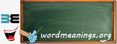 WordMeaning blackboard for f